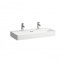 Laufen VAL Раковина 95х42х11.5 см, 2 отв., цвет: белый. 8.1028.7.000.107.1