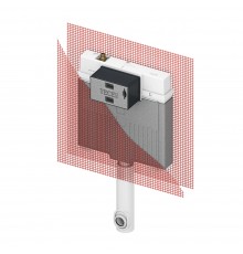 TECEbox Застенный бачок Octa 2, с арматурной сеткой, для напольного унитаза 9370500