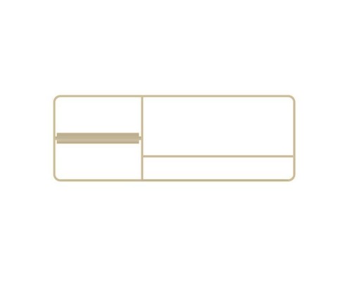 Bertocci Fly Релинг металлический 41см для аксессуаров из композита, с полотенцедержателем и бумагодержателем, SX, цвет: Nickel mat. 149 1507 6050