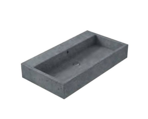 Globo Le Pietre Раковина 90х50х14 см, без отв., накладная, цвет: серый туф. SCQ91.PG