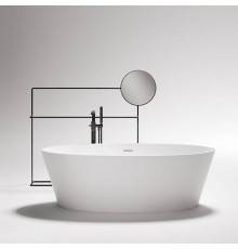Gruppo Treesse Alma Ванна отдельностоящая 175х80х55 см, с сливом-переливом и сифоном, Solid Surface, цвет: белый глянцевый. V015BL