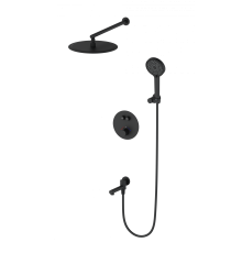 Душевой комплект Wonzon   Woghand WW-88929010-MB, С ВНУТРЕННЕЙ ЧАСТЬЮ, матовый черный