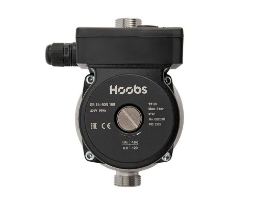 Насос повысительный Hoobs SB 15-90N 160мм 120Вт 1х220В 50Гц (корпус нерж.сталь). 08203H Насос повысительный Hoobs SB 15-90N 160мм 120Вт 1х220В 50Гц (корпус нерж.сталь). 08203H