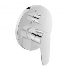Duravit B.1 Смеситель для ванны, встраиваемый, с переключателем и обратным клапаном, цвет: хром. GK0900000000,  B15210018010