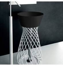 Artceram WIRE Раковина 43 см, без отв., цвет: черный глянцевый. WIL001 03 00