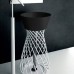 Artceram WIRE Раковина 43 см, без отв., цвет: черный глянцевый. WIL001 03 00