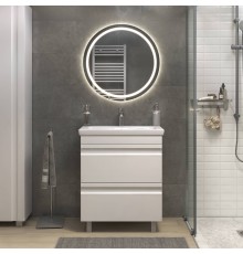 Мебель для ванной комнаты Vigo Holly 70, напольная, белая, раковина Como 70