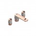 THG CORVAIR FIOR DI BOSCO Смеситель для раковины на 3 отверстия, с донным клапаном, цвет: Blush PVD. U8K-H62-151