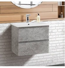 Тумба с раковиной BelBagno Albano-Cer 60 подвесная, cemento verona grigio