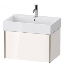 Duravit XViu Тумба подвесная 68.4x45.4x39.7см, с раковиной, 1 ящик, цвет: белый глянцевый/champagne matt. 2350700000,  XV42350B122