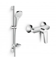 Душевой комплект Смеситель для душа Hansgrohe Logis E 71602000 + Гарнитур Croma Select  E 26586400