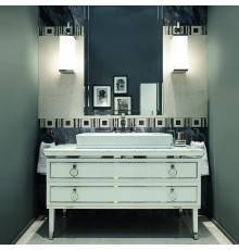 Oasis Lutetia Композиция №18 Комплект мебели напольный, 137х56хh77 см, цвет: Bianco glossy/хром.