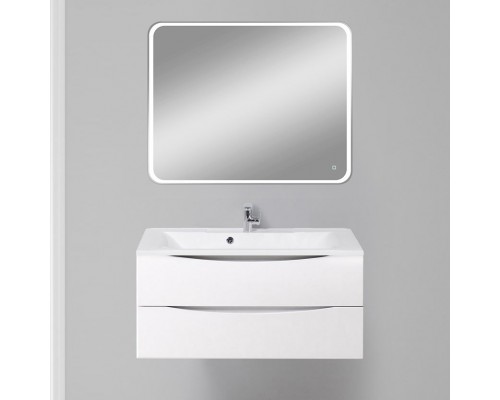 Мебель для ванной комнаты BelBagno Marino 100 bianco lucido, подвесная, зеркало DIWO Коломна Мебель для ванной комнаты BelBagno Marino 100 bianco lucido, подвесная, зеркало DIWO Коломна