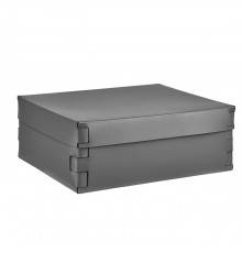 ADJ Коробка Snob, 36x30xH13,5 см., цвет: серый/черный. 3630.03/01