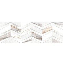 Плитка настенная Delacora Delta Chevron глянцевая, ректифицированная 24,6х74
