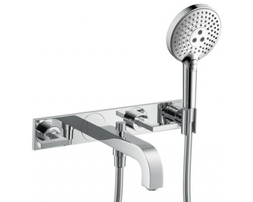 AX 39 442 000 Citterio Смеситель для ванны на 3 отв., настенный, (внешняя монтажная часть) 39442000