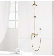 Stella Eccelsa Душевой комплект 3284/33: смеситель, верхний+ручной душ, цвет: золото. EC 02514 AU00
