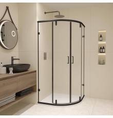Душевой уголок RGW Classic CL-55-B 80х80x185, профиль матовый черный, стекло прозрачное