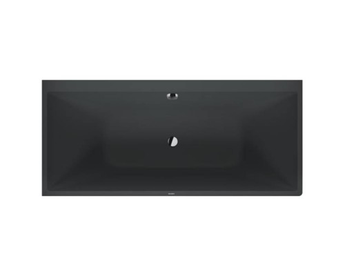 Duravit Vitrium Ванна встраиваемая 180x80см, Sx, с ножками, с2 наклонами для спины, прямоугольная, цвет: темно-серый матовый. 700427HE