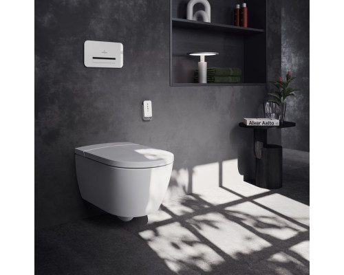 VilleroyBoch Viclean Унитаз-биде подвесной 38.5х59.5х40см., CeramicPlus, цвет: альпийский белый. V0E200R1