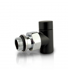 Клапан запорный SR Rubinetterie угловой серияTondera Light 1/2 цвет черный матовый 0775-1500VC0S