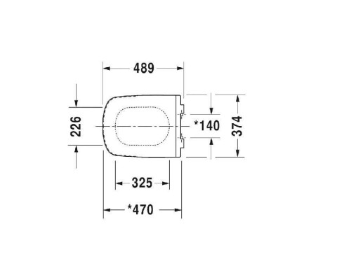 Duravit DuraStyle Сиденье для удлиненного унитаза (253709, 254209) цвет: белый/нержавейка. 0060510000 Duravit DuraStyle Сиденье для удлиненного унитаза (253709, 254209) цвет: белый/нержавейка. 0060510000
