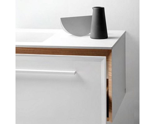 Falper 7.0 Тумба подвесная 120х45х30см, с раковиной Ceramilux, c 1 отв., цвет: белый. V3D