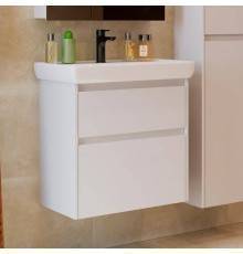 Тумба с раковиной Lemark Combi 60 белая глянцевая