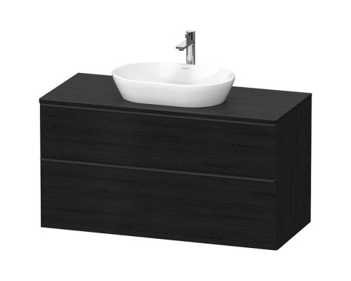 Duravit D-Neo Тумбочка подвесная 64.4x120x55 см, раковина, 2 ящика, цвет: Black Oak. 0379600000,  DE496901616