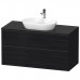 Duravit D-Neo Тумбочка подвесная 64.4x120x55 см, раковина, 2 ящика, цвет: Black Oak. 0379600000,  DE496901616