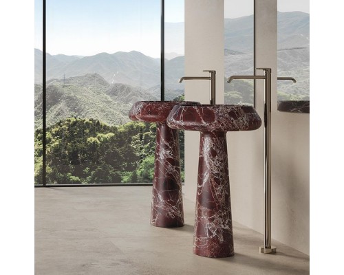 Dea Design Marble Napoli Раковина 54.5х54.5х90см., напольная, без отв., мрамор, цвет: Rosso Levanto. DD1543 545 RL