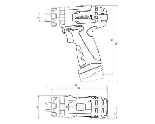 Шуруповерт аккумуляторный Metabo PowerMaxx SB (2 акк; з/у) Шуруповерт аккумуляторный Metabo PowerMaxx SB (2 акк; з/у)