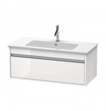 Duravit Ketho Тумба подвесная, 100x47.5х41см., с раковиной, 1 ящик, цвет: белый глянцевый. 2336100000,  KT642002222