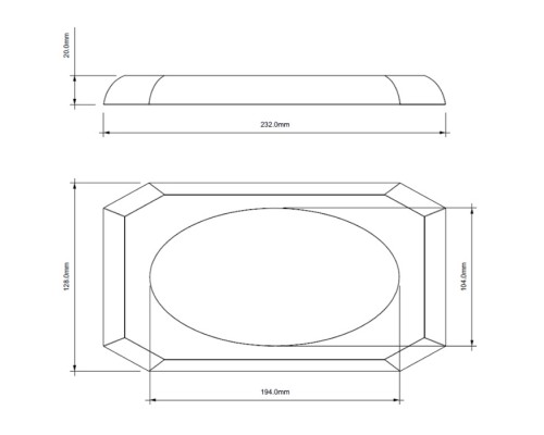 Decor Walther KR KS Kristall Лоток для расчесок, настольный, цвет: Capri Blue. 0924095