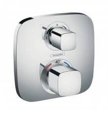 Hansgrohe Ecostat E Смеситель для душа, встраиваемый, термостатический, 2 источника, (внешняя часть) цвет: хром
