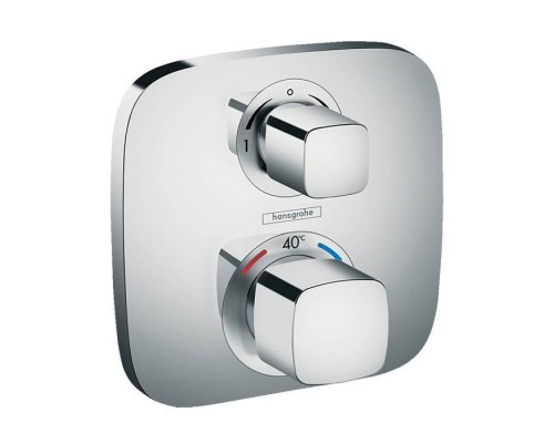 Hansgrohe Ecostat E Смеситель для душа, встраиваемый, термостатический, 2 источника, (внешняя часть) цвет: хром Hansgrohe Ecostat E Смеситель для душа, встраиваемый, термостатический, 2 источника, (внешняя часть) цвет: хром