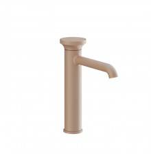 Gessi Origini Смеситель для раковины, на 1 отв., H=24.7см., в компл. с отделочной вставкой, цвет: Matte Cipria. 66006#275