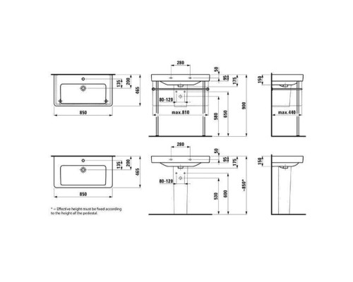 Laufen Pro S Раковина 85х46х9.5 см, 1 отв., c переливом, цвет: белый. 8.1396.5.000.104.1 Laufen Pro S Раковина 85х46х9.5 см, 1 отв., c переливом, цвет: белый. 8.1396.5.000.104.1