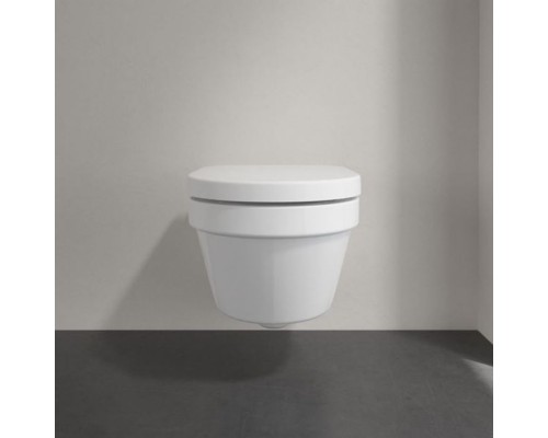 VilleroyBoch Architectura Комплект Унитаз-подвесной 37х53х33см., сиденье с функцией QuickRelease, Softclose, цвет: альпийский белый. 4694HR01