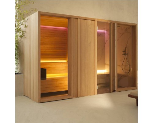 Effegibi Yoku SH Door СаунаХаммам 342x170х214см, в нишу, цвет: чёрный орех/Calacatta Gold Extra. YO 20 31 0001 Effegibi Yoku SH Door СаунаХаммам 342x170х214см, в нишу, цвет: чёрный орех/Calacatta Gold Extra. YO 20 31 0001