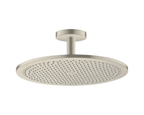 Axor ShowerSolutions Верхний душ, Oslash; 350мм, 1jet, с держателем 100мм, потолочный монтаж, frac12;rsquo;, цвет: шлифованный никель. 26035820 Axor ShowerSolutions Верхний душ, Oslash; 350мм, 1jet, с держателем 100мм, потолочный монтаж, frac12;rsquo;, цвет: шлифованный никель. 26035820