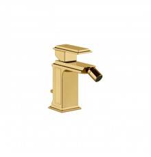Gessi Eleganza Смеситель для биде на 1 отверстие, с донным клапаном, цвет: золото. 46007#080
