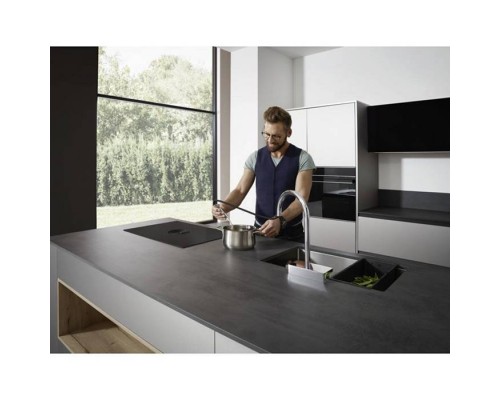 Hansgrohe Aquno Select M81 Смеситель для кухни, 1 отв., с вытяжным душем, 3jet, каскад, sBox, цвет: хром. 73831000 Hansgrohe Aquno Select M81 Смеситель для кухни, 1 отв., с вытяжным душем, 3jet, каскад, sBox, цвет: хром. 73831000