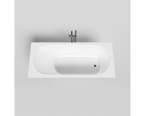 LOFO by Salini Ванна встраиваемая 170х75см, овальная чаша, материал: Solid Surface, цвет: белый матовый. UM12222