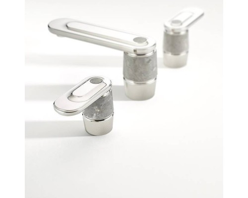 THG CORVAIR A MANETTES FIOR DI BOSCO Смеситель для раковины на 3 отверстия, с донным клапаном, цвет: хром. U8L-A02-151