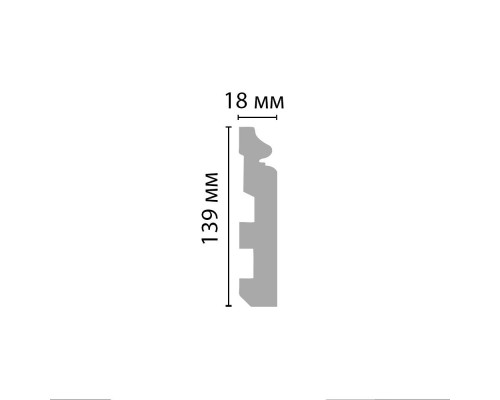 Плинтус напольный DECOMASTER A118 (139*18*2000мм) Плинтус напольный DECOMASTER A118 (139*18*2000мм)