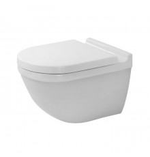 Duravit Starck 3 Унитаз подвесной безободковый, 540х360 мм, с сиденьем микролифт, цвет белый. 45270900A1 (2527090000+006389)