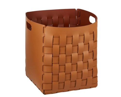 ADJ Корзинка Bottega, 35x35xH40 см., цвет: коньяк/бордо. 1047.09/30 ADJ Корзинка Bottega, 35x35xH40 см., цвет: коньяк/бордо. 1047.09/30