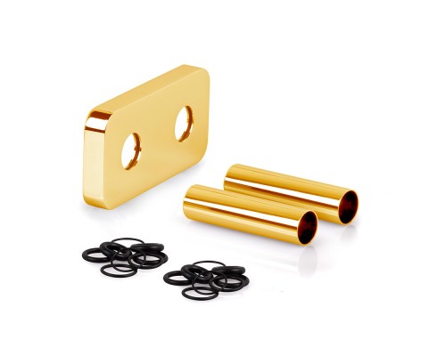 Маскировочный комплект SR Rubinetterie с прямоугольным глубоким отражателем, L70, цвет золото 0494-1000D070