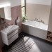 Duravit DuraStyle Ванна 170х75x46см,, прямоугольная, встраиваемая или версия с панелями и ножками, с наклоном для спины слева, цвет: белый. 790289000001000, 700296000000000